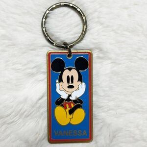 🔮‎ 5/$25 Disney Mickey Mouse Personalized VANESSA Disneyland Keychain